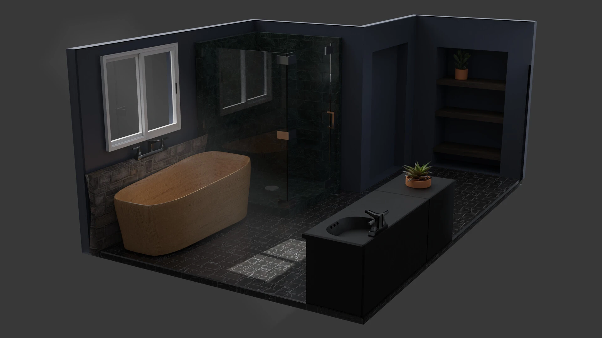 isometric bathroom